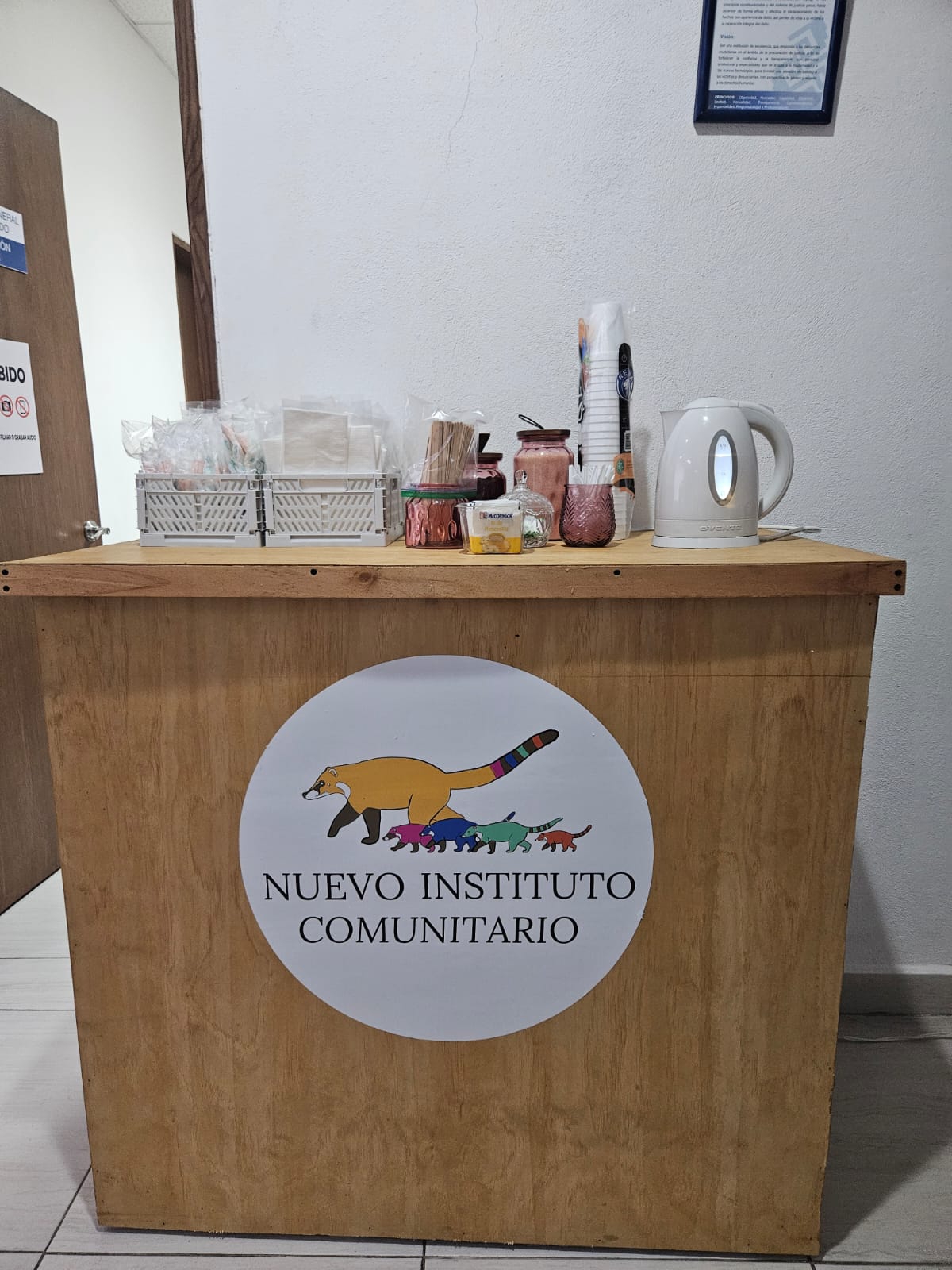 Institute cart set up at the State Attorney's office